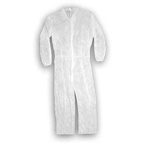 Trimaco 9901 disposable coverall, medium, white for sale