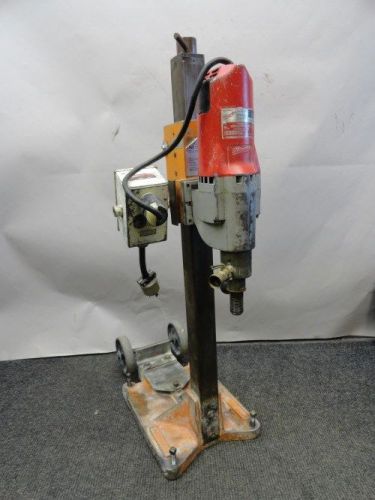 Milwaukee dymodrill 4004 2 speed core drill drilling rig w/ core bore m1 stand for sale