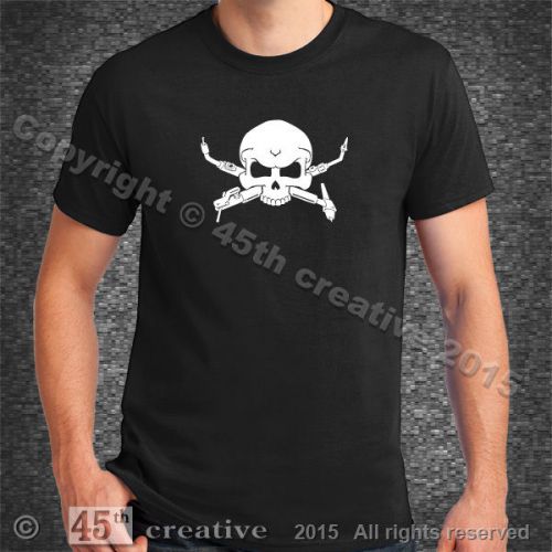 Welder Crossbones T-shirt XL - mig tig arc welding wire rod torch skull t shirt
