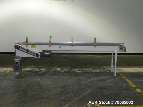 Used- WHM Equipment Company Conveyor. Approximately 12&#034; wide x 9 long small roll