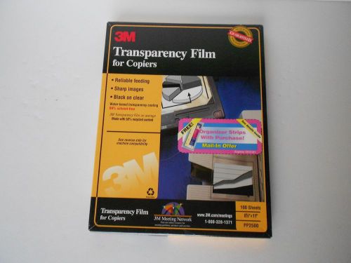 100-Pack 3M PP2500 Transparency Film for Copiers  8.5x11 (Letter Size)  FreeShip