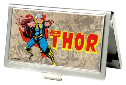 Marvel Comics - Thor w/ Text Logo - Metal Multi-Use Wallet Business Card Holder