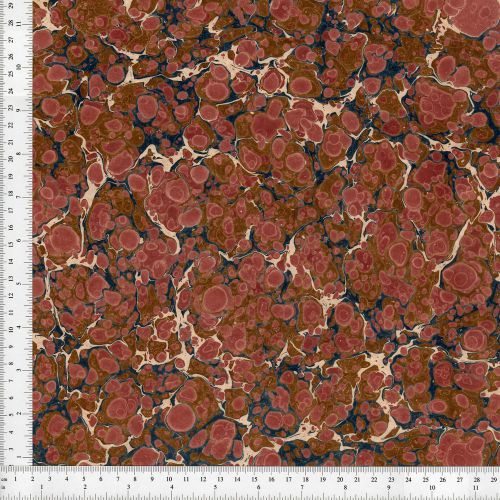Hand marbled paper 48x66cm 19x26in book binding restoration conservation series for sale
