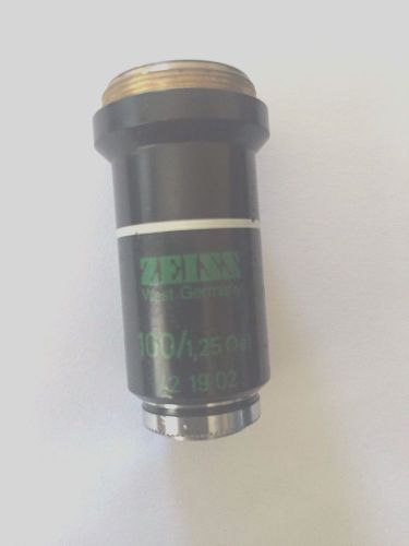 Zeiss Microscope lense 100 / 1.25 objective oil immersion