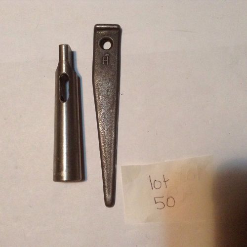 Vintage collis tapered shank sleeve adapter 1 to 2 &amp; #1 drift pin metal lathe for sale