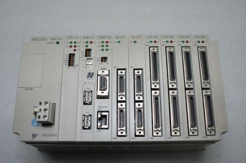 YASKAWA MP2200  MBU02, CPU-01, SVB-01, 218IF-02, AI-01, LIO-04, Mechatrolink