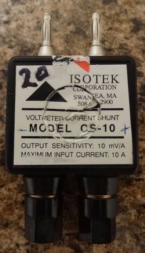 ISOTEK Model CS-10 Voltmeter Current Shunt