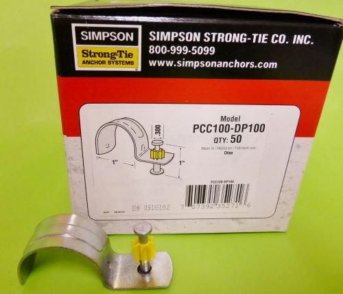 PCC100-DP100 Conduit Clips &amp; Pins SIMPSON STRONGTIE 1&#034;EMT 1&#034; PIN Box of 50