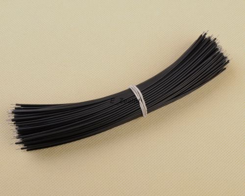 50pcs Black Tinning PE Wire PE Cable 150MM 15cm Jumper Wire Copper New