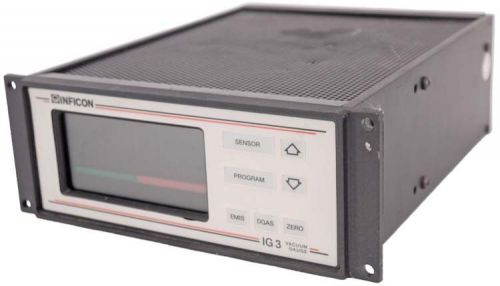 Leybold Inficon 850-200-G1 IG3 Digital Vacuum Gauge Controller w/5x-Modules