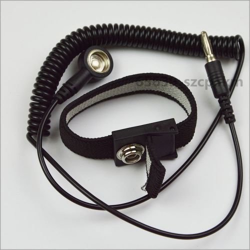 New anti static antistatic esd adjustable wrist strap band black for sale