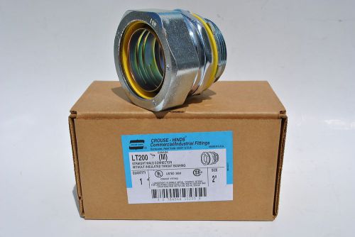 Crouse hinds lt200 2&#034; straight seal / liquid tight connector nib for sale