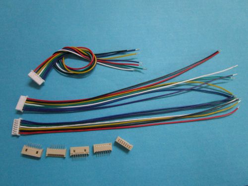 60 set 1.25mm 7 Pin Male + Female Polarized Connector with 28AWG 150mm Leads