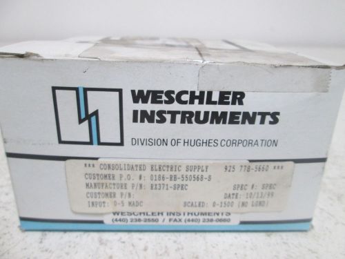 WESCHLER RX371-SPEC METER 0-1500 *NEW IN A BOX*