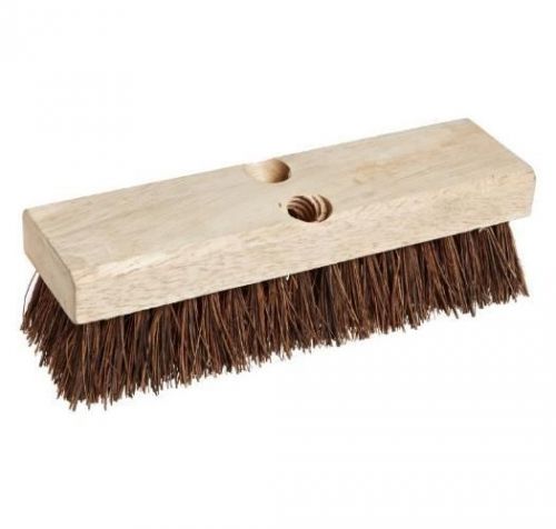 New weiler brand 44026 palmyra fill deck scrub brush with wood block, 10&#034; length for sale