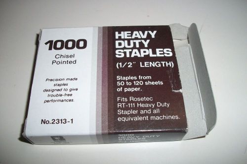 1000 CHISEL POINTED HEAVY DUTY STAPLES