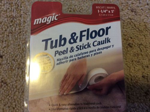 Brand new Magic, Tub and Floor Peel and Stick Caulk White