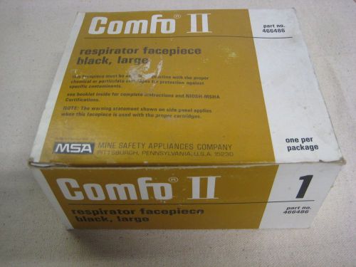 MSA Comfo II Silicone Classic Respirator Mask Size-Large Black 466486
