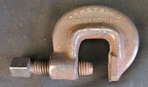 Vintage armstrong no 9  heavy duty service bridge c clamp  13/16&#034; opening for sale