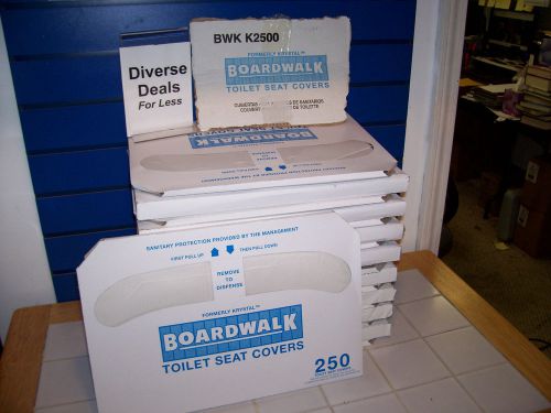 BOARDWALK K2500 TOILET SEAT COVERS LARGE CASE OF 4500