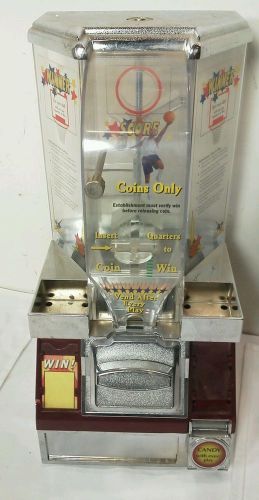 Basketball 25? coin shooter tabletop candy machine dispenser no keys for sale