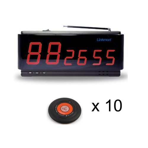 Linkman wireless restaurant waiter service calling system 3 id display anywhere for sale