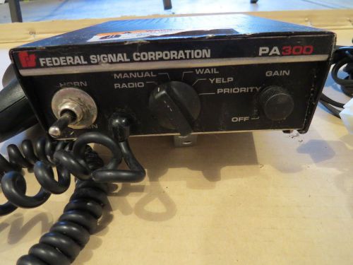 *no reserve* federal signal pa300 siren police fire ems emergency for sale