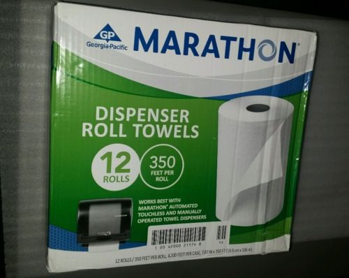 New 12 Rolls Marathon Dispenser Roll Paper Towels, 350 Ft. Rolls  Replacement