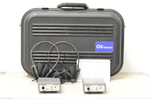 GN NetTest OVS-5000 FC Fiber Optic Talk Set - Two Units &amp; Two headsets