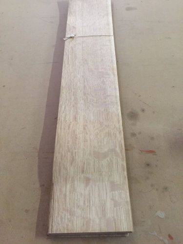 Wood Veneer Flaky White Oak 6x32 22Pcs Total Raw Veneer  &#034;EXOTIC&#034; WO1 9-10-15