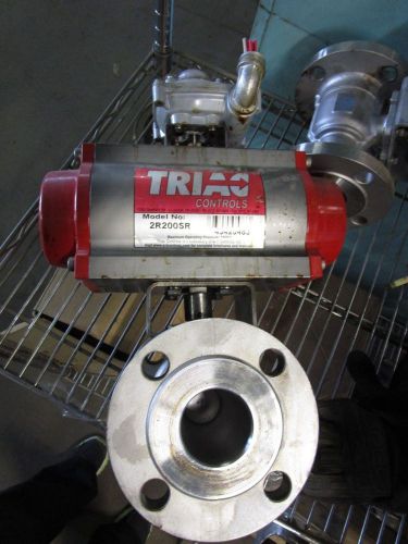 Triad actuator 2r200sr with sharpe 2&#034; ball check valve cf8m for sale