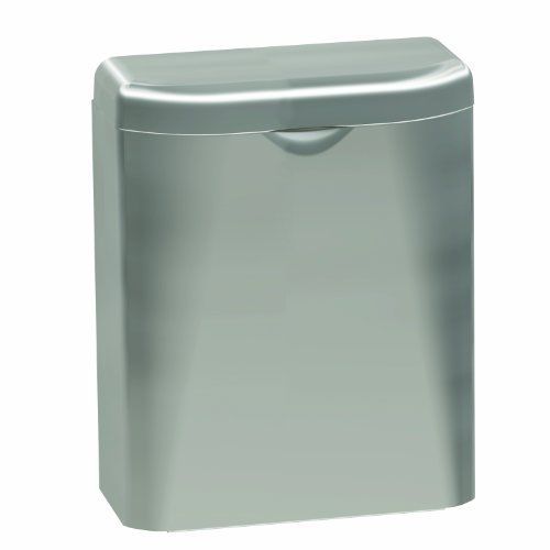 Bradley 4A10-110000 Diplomat Stainless Steel Surface Mounted Napkin Disposal, 8&#034;