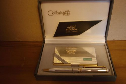 Colibri Pen &amp; Business Card Case - Elegant Gift Set