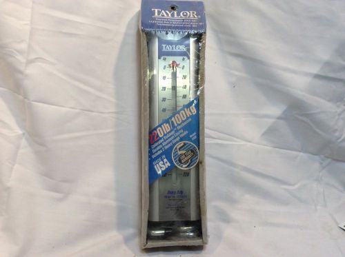 Taylor 220lb Hanging Scale includes 2 hooks (in original packaging)