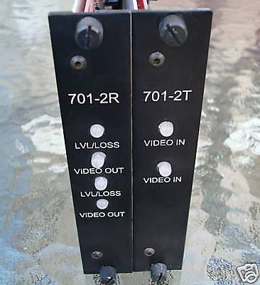 Fiber options 2-chl transmitter receiver 701-2t, 701-2r for sale