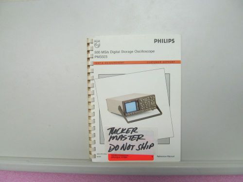 PHILIPS PM3323 REFERENCE  MANUAL