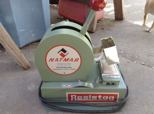 Natmar Resistag Laminating Machine-Places Id Tags On Clothing-110 Volts 200 Watt