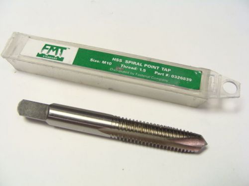 New fastenal / fmt 0326839 m10-1.5 hss 3 flute d6, spiral point plug tap for sale