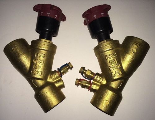 2 armstrong cbv150vscr brass armflo balancing valve 1-1/2&#034; 8.1-48.9 gpm for sale