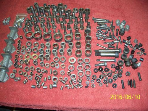 Huge lot of drill bushings, jig feet,shoulder bolts. swivel heads. fixture parts for sale