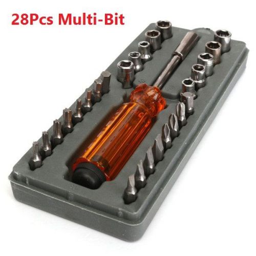 28pcs multi-bit torx screwdrivers  set repairing work assistant home practical for sale