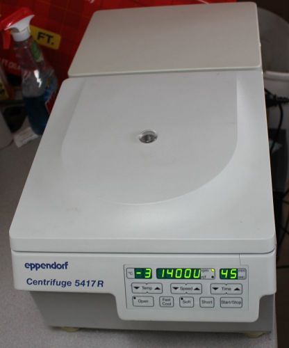 Eppendorf 5417R Refrigerated Centrifuge, works well