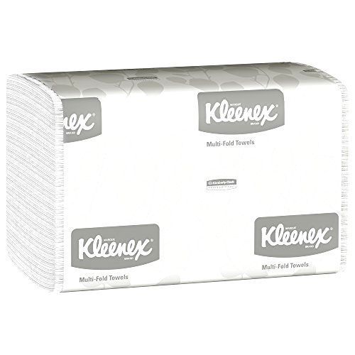 Kleenex Multifold Paper Towels (01890), White, 16 Packs / Case, 150 Tri Fold Pap
