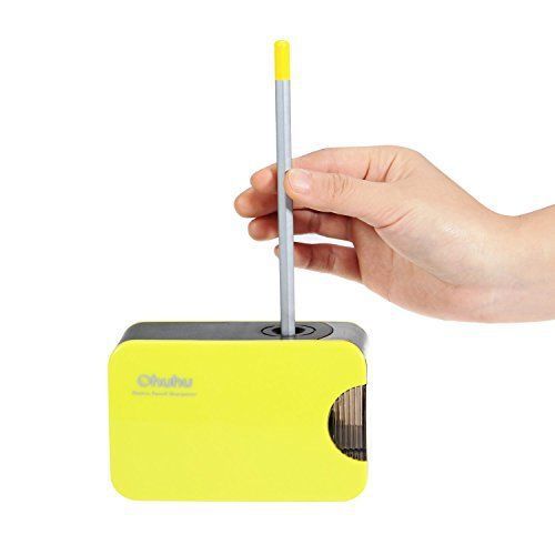 Ohuhu Electric Pencil Sharpener, Automatic, Battery-powered &amp; USB-powered