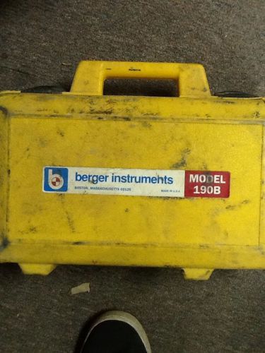 Berger Instruments Model 190B Surveying Level