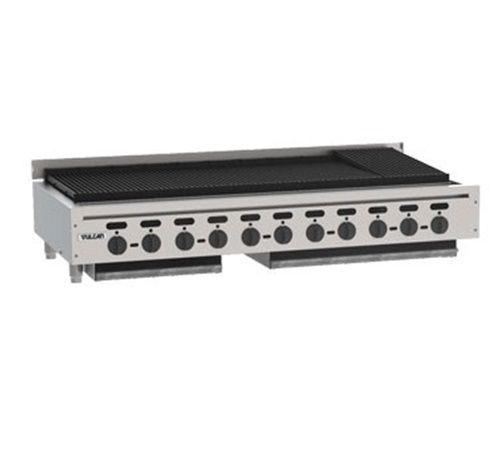 Vulcan vacb60 achiever charbroiler countertop 62-1/8&#034; (11) cast iron 17,000... for sale