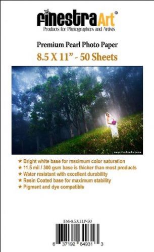 8.5 X 11 50 Sheets Premium Pearl Photo Paper 300G 11.5Mil [Office Product]