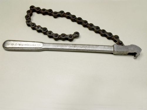 Vintage OTC Owatonna Tool Co 887 Chain Wrench,Pipe Wrench 16&#034;