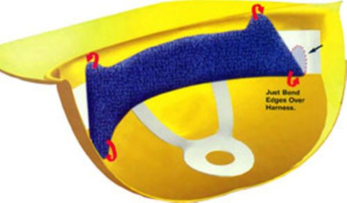 Terry toppers hard hat sweatbands absorbent sweatband for hard hats for sale