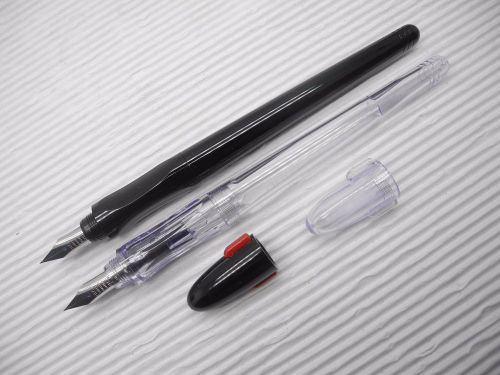 Black &amp; Clear barrel PILOT 50R Extra Fine nib Fountain pen with cap(Japan)